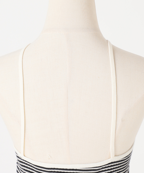 ジェーンスミス JANE SMITH ボーダー柄キャミソール カーディガンセット COTTON RANDOM BORDER RIB CAMISOLE JANESMITH キャミソール 「JANE SMITH/ジェーンスミス」COTTON