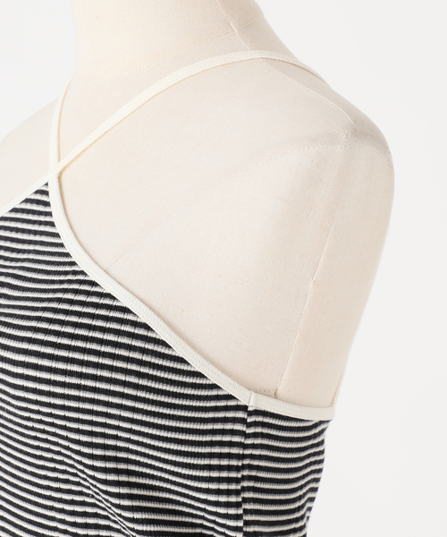 JANE SMITH / JOHN SMITH（ジェーンスミスジョンスミス）の「【JANE SMITH/ジェーンスミス】COTTON RANDOM BORDER RIB CAMI：キャミソール（キャミソール・レディース・ブラック系その他/パープル・38）」の21枚目の写真