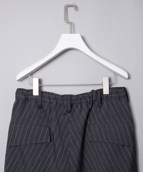 sulvam(サルバム)の「【sulvam】ストライプイージーハーフスラックス(スラックス・メンズ・グレー・S/M/L)」の4枚目の写真
