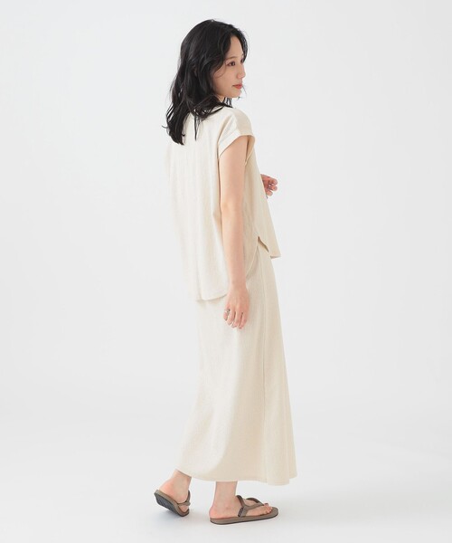 B:MING by BEAMS（ビーミングバイビームス）の「スラブ テレコ セットアップ（S～M）（ワンピース・レディース・ベージュ/オレンジ系その他4/ブラック系その他4/ブルー系その他・SMALL/MEDIUM）」の19枚目の写真