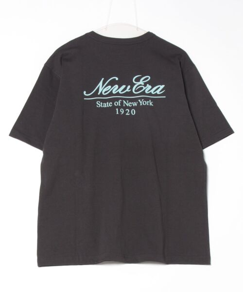 NEW ERA(ニューエラ)の「NEW ERA/ニューエラ 半袖Tシャツ バックプリント 14410028/14410029/14410030(Tシャツ/カットソー・メンズ・ブラック/オフホワイト/ネイビー・M/L/XL/XXL)」の4枚目の写真
