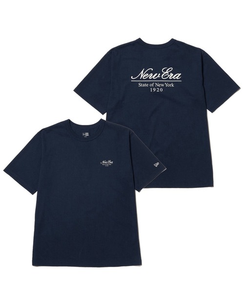 NEW ERA(ニューエラ)の「NEW ERA/ニューエラ 半袖Tシャツ バックプリント 14410028/14410029/14410030(Tシャツ/カットソー・メンズ・ブラック/オフホワイト/ネイビー・M/L/XL/XXL)」の1枚目の写真