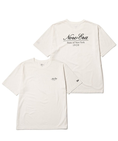 NEW ERA(ニューエラ)の「NEW ERA/ニューエラ 半袖Tシャツ バックプリント 14410028/14410029/14410030(Tシャツ/カットソー・メンズ・ブラック/オフホワイト/ネイビー・M/L/XL/XXL)」の2枚目の写真