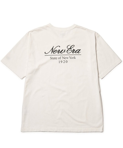 NEW ERA(ニューエラ)の「NEW ERA/ニューエラ 半袖Tシャツ バックプリント 14410028/14410029/14410030(Tシャツ/カットソー・メンズ・ブラック/オフホワイト/ネイビー・M/L/XL/XXL)」の6枚目の写真