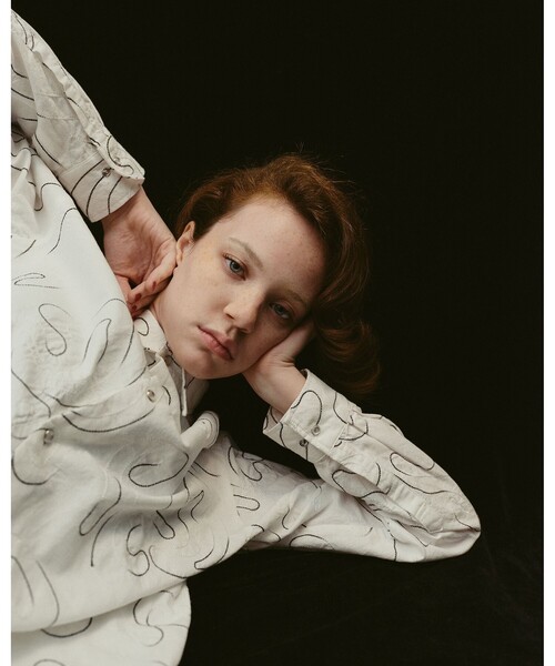B:MING by BEAMS（ビーミングバイビームス）の「ambiance / Embroidery Shirt（S～M）（シャツ/ブラウス・レディース・ライトブルー/オフホワイト・SMALL/MEDIUM）」の12枚目の写真