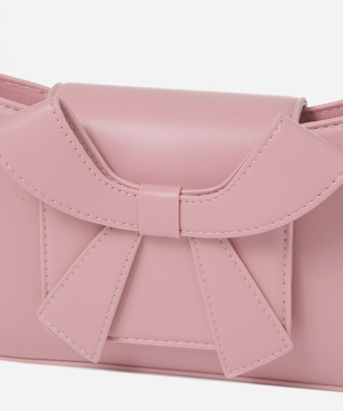 FOREVER 21(フォーエバー トゥエンティーワン)の「リボンフラップショルダーバッグ(ハンドバッグ・レディース・ピンク・FREE)」の4枚目の写真