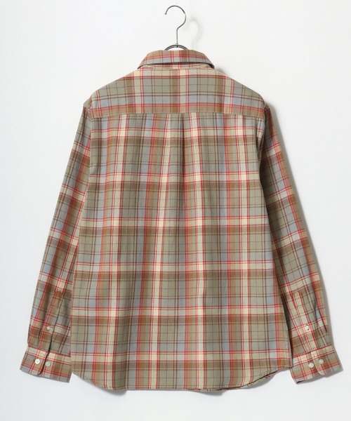 MARUKAWA(マルカワ)の「USAコットン ネルチェックシャツ 薄手 長袖 レディース メンズ(シャツ/ブラウス・メンズ・ベージュ/レッド/ブラック系その他/ベージュ系その他/ブラック/ブルー・LL/M/L)」の22枚目の写真