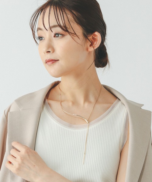 GLOBAL WORK（グローバルワーク）の「WAVEバーネックレス/321086（ネックレス・レディース・シルバー系その他2/ゴールド系その他2/ゴールド系その他・FREE）」の3枚目の写真