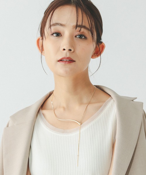 GLOBAL WORK（グローバルワーク）の「WAVEバーネックレス/321086（ネックレス・レディース・シルバー系その他2/ゴールド系その他2/ゴールド系その他・FREE）」の7枚目の写真