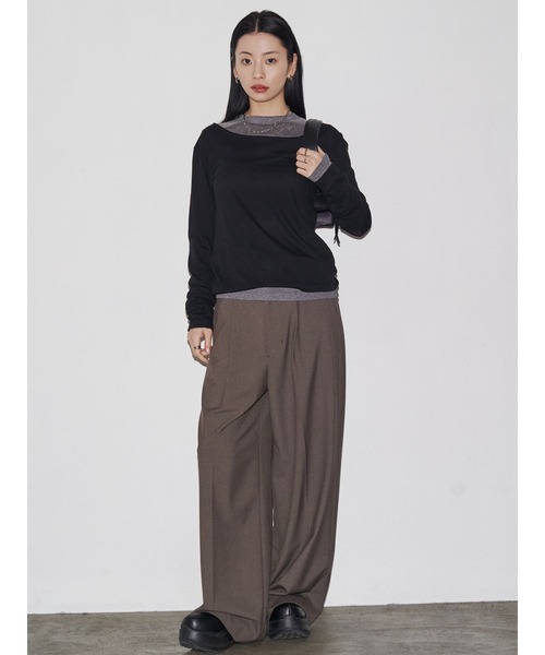 VEQUM（VEQUM）の「【VEQUM】WIDE SLACKS PT（その他パンツ・レディース・グレー/ブラック/ブラウン・SMALL/MEDIUM）」の13枚目の写真