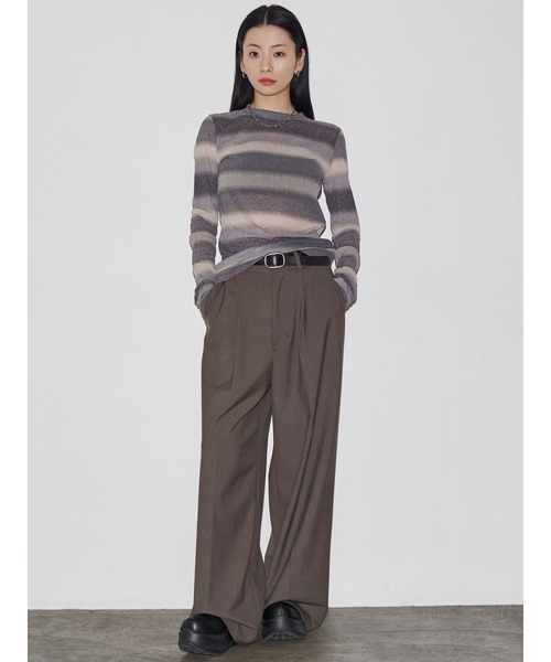 VEQUM（VEQUM）の「【VEQUM】WIDE SLACKS PT（その他パンツ・レディース・グレー/ブラック/ブラウン・SMALL/MEDIUM）」の5枚目の写真