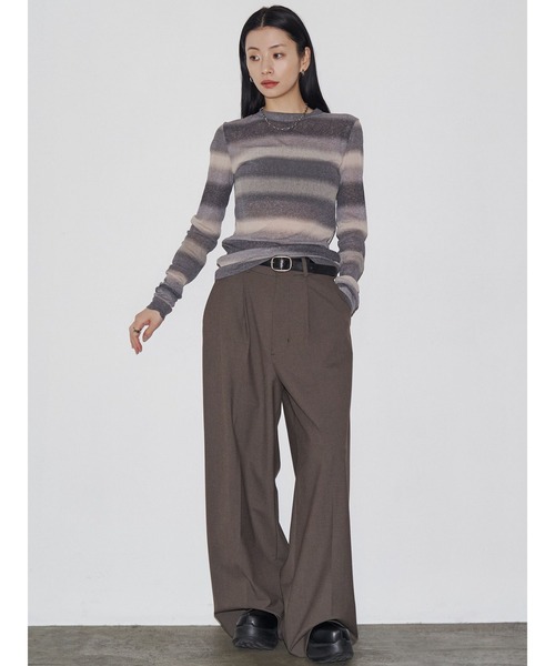 VEQUM（VEQUM）の「【VEQUM】WIDE SLACKS PT（その他パンツ・レディース・グレー/ブラック/ブラウン・SMALL/MEDIUM）」の6枚目の写真