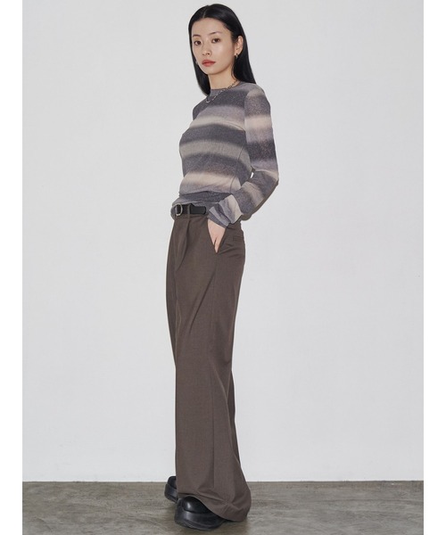 VEQUM（VEQUM）の「【VEQUM】WIDE SLACKS PT（その他パンツ・レディース・グレー/ブラック/ブラウン・SMALL/MEDIUM）」の7枚目の写真