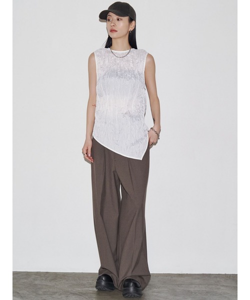 VEQUM（VEQUM）の「【VEQUM】WIDE SLACKS PT（その他パンツ・レディース・グレー/ブラック/ブラウン・SMALL/MEDIUM）」の8枚目の写真