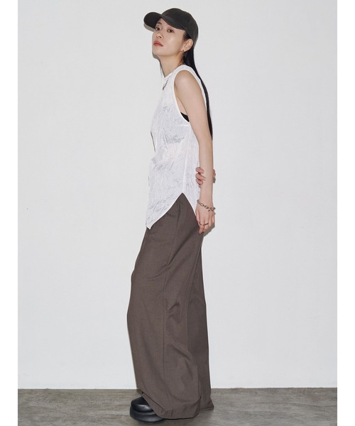 VEQUM（VEQUM）の「【VEQUM】WIDE SLACKS PT（その他パンツ・レディース・グレー/ブラック/ブラウン・SMALL/MEDIUM）」の9枚目の写真