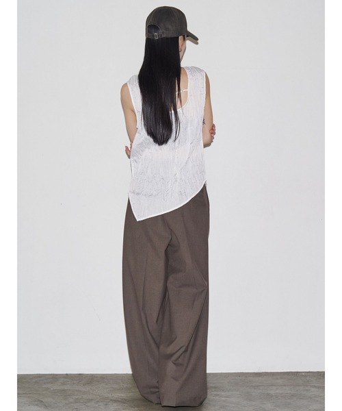 VEQUM（VEQUM）の「【VEQUM】WIDE SLACKS PT（その他パンツ・レディース・グレー/ブラック/ブラウン・SMALL/MEDIUM）」の10枚目の写真