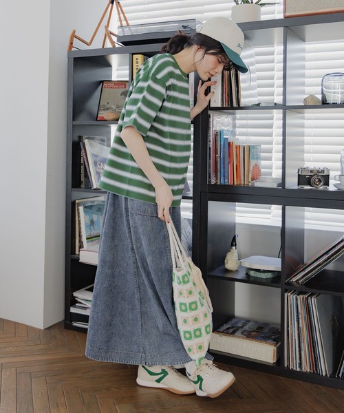 niko and...（ニコアンド）の「アソートベルトフレアスカート（スカート・レディース・チャコール/ライトグレー/イエロー/ピンク/インディゴブルー・MEDIUM/LARGE）」の11枚目の写真