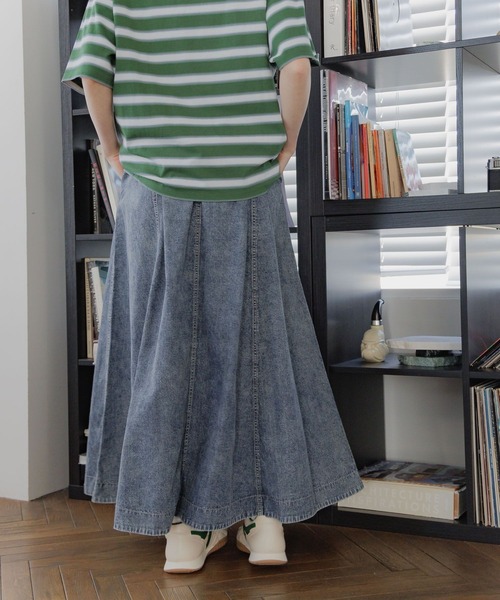 niko and...（ニコアンド）の「アソートベルトフレアスカート（スカート・レディース・チャコール/ライトグレー/イエロー/ピンク/インディゴブルー・MEDIUM/LARGE）」の13枚目の写真