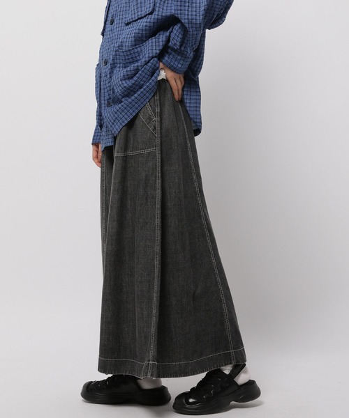 niko and...（ニコアンド）の「アソートベルトフレアスカート（スカート・レディース・チャコール/ライトグレー/イエロー/ピンク/インディゴブルー・MEDIUM/LARGE）」の19枚目の写真