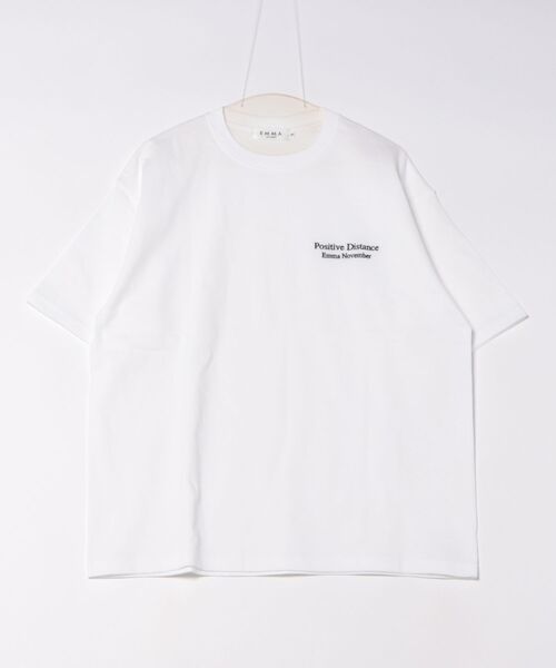 EMMA NOVEMBER　（エマノーヴェンバー）の「Embroidery マグナムウェイト ビッグシルエット Tシャツ（Tシャツ/カットソー・メンズ・ホワイト/ブラック・1/2/3）」の14枚目の写真