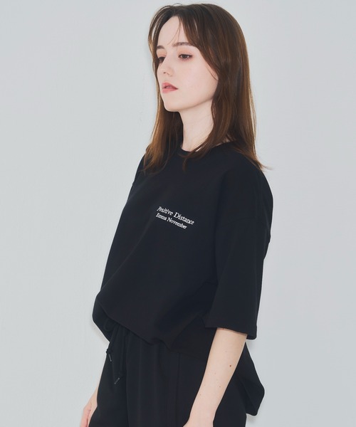 EMMA NOVEMBER　（エマノーヴェンバー）の「Embroidery マグナムウェイト ビッグシルエット Tシャツ（Tシャツ/カットソー・メンズ・ホワイト/ブラック・1/2/3）」の7枚目の写真