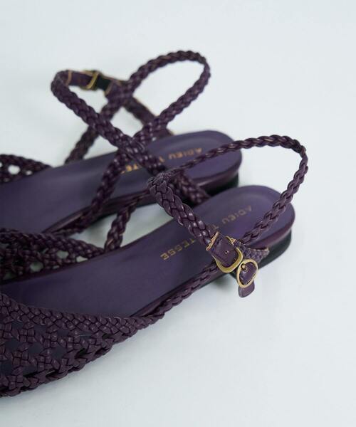 ADIEU TRISTESSE（アデュートリステス）の「メッシュサンダル（サンダル・レディース・パープル/ブラック/ターコイズブルー・S/M/L）」の13枚目の写真