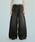 Camphor woodiJt@[Ebhj́uwide baggy overdye denim trousers / ChoM[I[o[_CHfjifjpcjvbubN