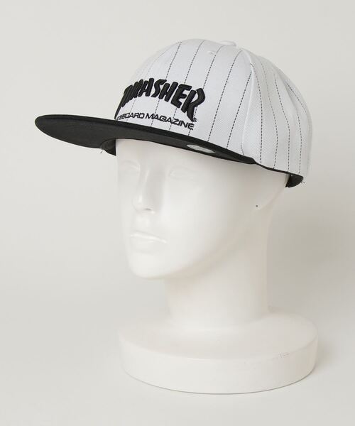 THRASHER(スラッシャー)の「【THRASHER/スラッシャー】刺繍ロゴBBキャップ フラットバイザー 帽子(キャップ・メンズ・グレー/ブラック/ホワイト・FREE)」の21枚目の写真