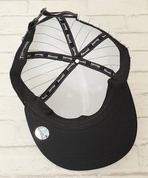 THRASHER(スラッシャー)の「【THRASHER/スラッシャー】刺繍ロゴBBキャップ フラットバイザー 帽子(キャップ・メンズ・グレー/ブラック/ホワイト・FREE)」の8枚目の写真