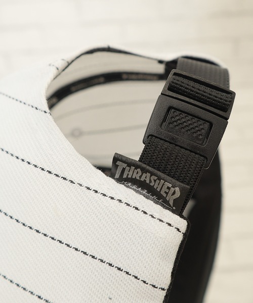 THRASHER(スラッシャー)の「【THRASHER/スラッシャー】刺繍ロゴBBキャップ フラットバイザー 帽子(キャップ・メンズ・グレー/ブラック/ホワイト・FREE)」の9枚目の写真