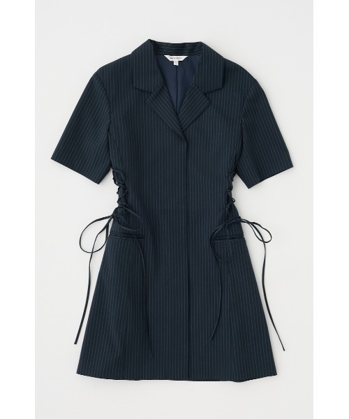 MOUSSY(マウジー)の「LACE UP TAILORED ドレス(ワンピース・レディース・ブルー系その他/グレー系その他/ライトベージュ・1/2)」の3枚目の写真