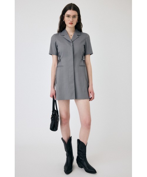 セール】LACE UP TAILORED ドレス（ワンピース）｜MOUSSY