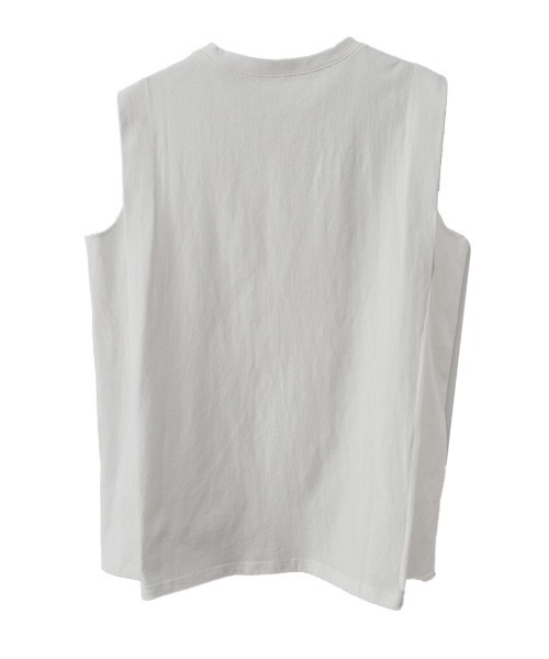 Reurie'(レウリィ)の「ショルダータックノースリーブT/shoulder tuck nosleeve T カットソー 袖なし シンプル 大人カジュアル インナー(Tシャツ/カットソー・レディース・ブラック/ホワイト・FREE)」の11枚目の写真