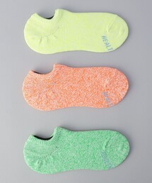 coen | 【お得な３足セット】Healthknit（ヘルスニット） ネオンミックスショートソックス(ソックス/靴下)