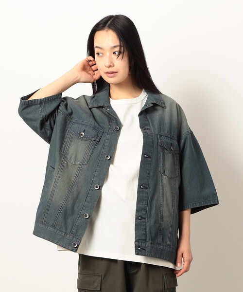 RESOUND CLOTHING/ライトオンスデニムジャケット RESOUND CLOTHING - LDENIM AG FLIGHT JK / ライトデニム