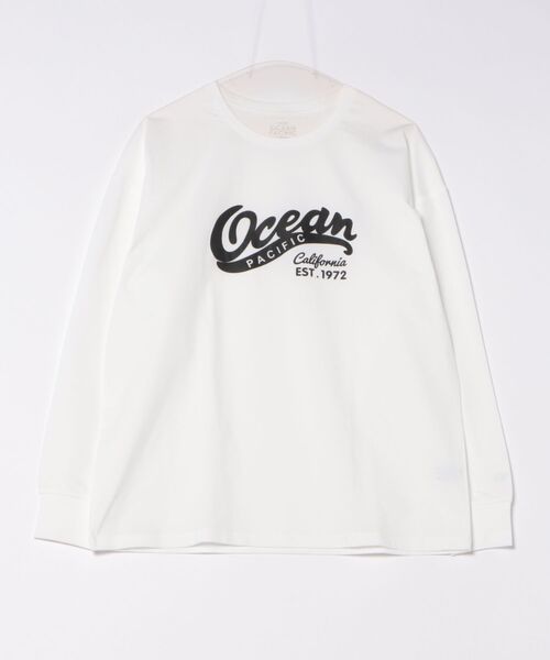 Ocean Pacific（オーシャンパシフィック）の「【OP:オーピー】　レディース水陸両用プリントロングTシャツ　PEARTEX（Tシャツ/カットソー・レディース・ホワイト/ブラック/サックスブルー・LARGE/MEDIUM/X-LARGE）」の17枚目の写真