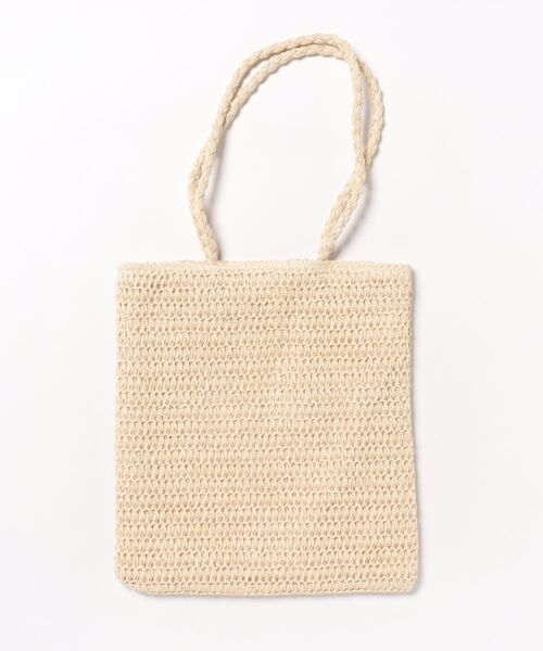 salle de bal(サルデバル)の「polka polka 雑材サガラ刺繍フラットトート SDI(トートバッグ・レディース・ベージュ/ライトベージュ・FREE)」の3枚目の写真