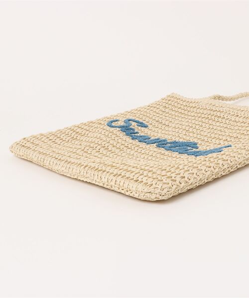 salle de bal(サルデバル)の「polka polka 雑材サガラ刺繍フラットトート SDI(トートバッグ・レディース・ベージュ/ライトベージュ・FREE)」の12枚目の写真