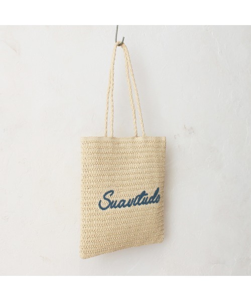 salle de bal(サルデバル)の「polka polka 雑材サガラ刺繍フラットトート SDI(トートバッグ・レディース・ベージュ/ライトベージュ・FREE)」の10枚目の写真