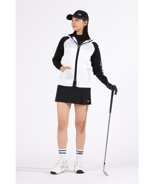 new balance ニューバランスゴルフフルジップニットフーディ セール】【new balance golf】フルジップ バスケット編みニット