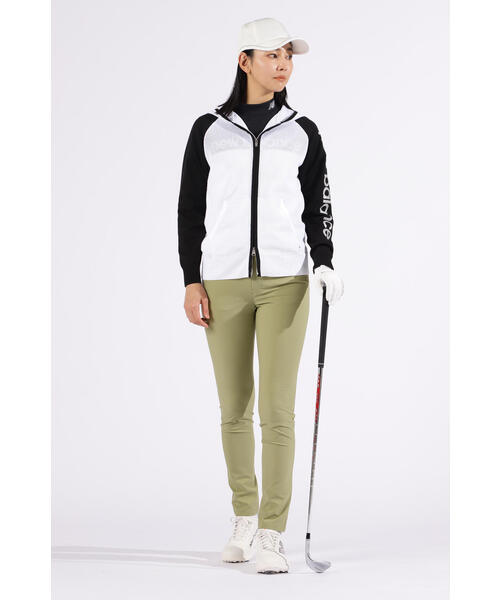 new balance ニューバランスゴルフフルジップニットフーディ セール】【new balance golf】フルジップ バスケット編みニット