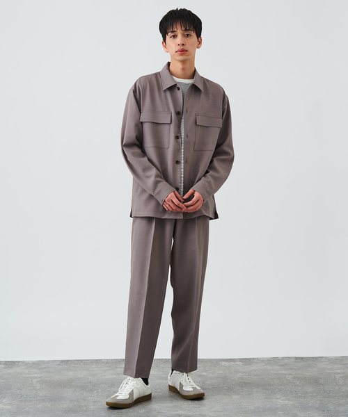 B.C STOCK（ベーセーストック）の「ドライタッチオックス CPOシャツ（シャツ/ブラウス・メンズ・ベージュ/カーキ/グレー・MEDIUM/LARGE）」の9枚目の写真