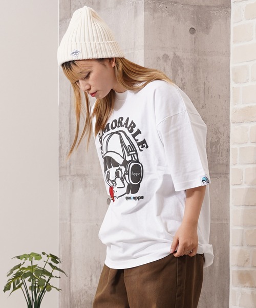 1111clothing(ワンフォークロージング)の「『いろは』アソートデザイン Tシャツ / Iroha” assorted design T-shirt(Tシャツ/カットソー・レディース・ホワイト系1/ホワイト系2/ホワイト系3/ホワイト系4/チャコール/ダークブルー/オレンジ/サックスブルー・M/L)」の12枚目の写真