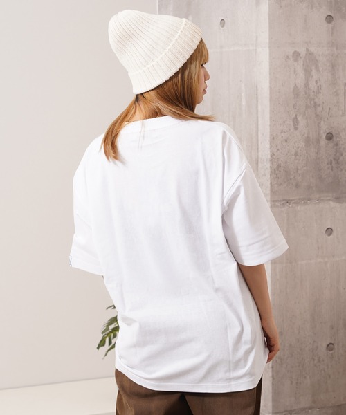 1111clothing(ワンフォークロージング)の「『いろは』アソートデザイン Tシャツ / Iroha” assorted design T-shirt(Tシャツ/カットソー・レディース・ホワイト系1/ホワイト系2/ホワイト系3/ホワイト系4/チャコール/ダークブルー/オレンジ/サックスブルー・M/L)」の11枚目の写真