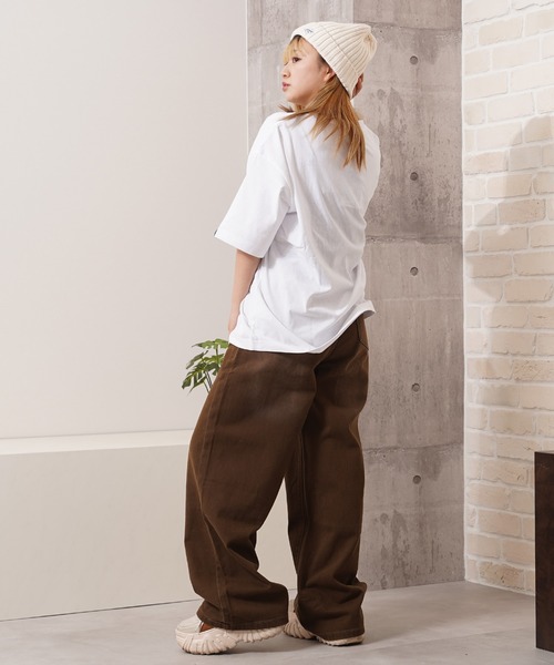 1111clothing(ワンフォークロージング)の「『いろは』アソートデザイン Tシャツ / Iroha” assorted design T-shirt(Tシャツ/カットソー・レディース・ホワイト系1/ホワイト系2/ホワイト系3/ホワイト系4/チャコール/ダークブルー/オレンジ/サックスブルー・M/L)」の15枚目の写真
