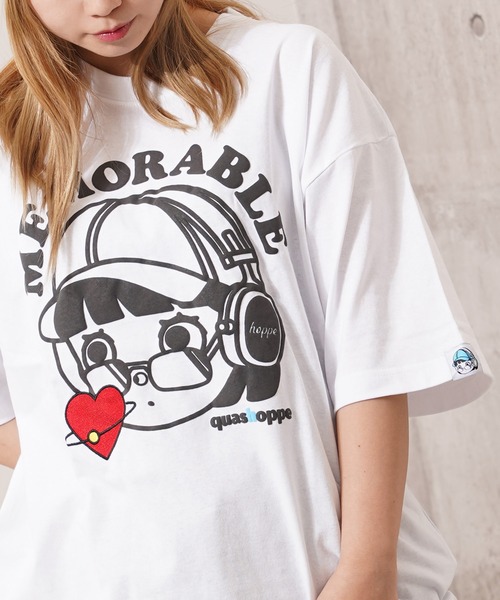 1111clothing(ワンフォークロージング)の「『いろは』アソートデザイン Tシャツ / Iroha” assorted design T-shirt(Tシャツ/カットソー・レディース・ホワイト系1/ホワイト系2/ホワイト系3/ホワイト系4/チャコール/ダークブルー/オレンジ/サックスブルー・M/L)」の10枚目の写真