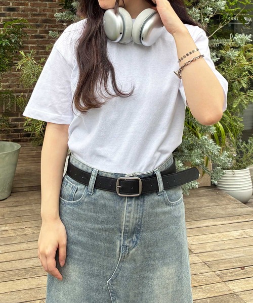 United Athle(ユナイテッドアスレ)の「雑誌『non-no』にて掲載!【United Athle】4.7オンス レギュラー フィット Tシャツ 半袖 5300(Tシャツ/カットソー・レディース・ホワイト/オフホワイト/アッシュ/グレー/ナチュラル/ベージュ/バーガンディー/マスタード/ライトグリーン/ダークグリーン/ライトブルー/ロイヤルブルー/インディゴブルー/ネイビー/チャコールグレー/スミクロ/ブラック/ワイン・XS/S/M/L/XL)」の2枚目の写真