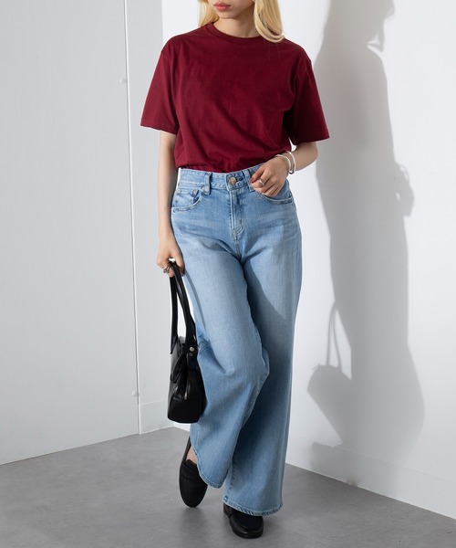 United Athle(ユナイテッドアスレ)の「雑誌『non-no』にて掲載!【United Athle】4.7オンス レギュラー フィット Tシャツ 半袖 5300(Tシャツ/カットソー・レディース・ホワイト/オフホワイト/アッシュ/グレー/ナチュラル/ベージュ/バーガンディー/マスタード/ライトグリーン/ダークグリーン/ライトブルー/ロイヤルブルー/インディゴブルー/ネイビー/チャコールグレー/スミクロ/ブラック/ワイン・XS/S/M/L/XL)」の20枚目の写真