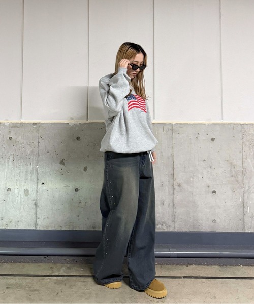 sedacle（セダクル）の「サイドラインストーンデニム（デニムパンツ・レディース・ワインレッド/ライトブルー/ダークインディゴブルー・LARGE/MEDIUM/SMALL）」の18枚目の写真