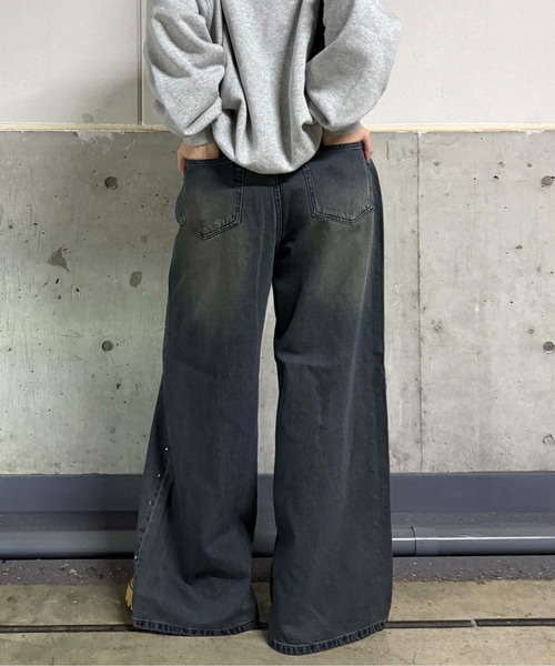 sedacle（セダクル）の「サイドラインストーンデニム（デニムパンツ・レディース・ワインレッド/ライトブルー/ダークインディゴブルー・LARGE/MEDIUM/SMALL）」の15枚目の写真